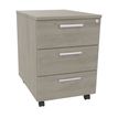 3253310165366-Caisson mobile EXPRIM/LOFTER/LEVEL - L43 x H56 x P60 cm - 3 tiroirs - Imitation Chêne gris--0
