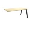 Bureau simple STEELY - L160 cm - Bureau suivant - Pieds carbone - plateau imitation Erable