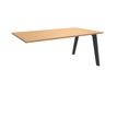 Bureau simple STEELY - L180 cm - Bureau suivant - Pieds carbone - plateau imitation Hêtre