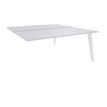 3253310163157-Bureau double STEELY - L160 cm - Double face Suivant - Pieds blanc - plateau Blanc Perle-P_79432596_1-0