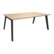 3253310163324-Bureau STEELY Manager - L180 x P100 x H72,5 cm - plateau imitation Chêne clair - Pieds car-P_79432613_1-0
