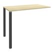 3253310166233-Table Lounge - L140xH105xP60 cm - 2 Pieds carbone - plateau imitation érable-P_79432817_1-0