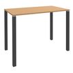 3253310166509-Table Lounge 4 pieds - L140xH105xP80 cm - Pied carbone - plateau imitation hêtre-P_79432844_1-0