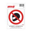 8711234339690-Pickup - Pictogramme - Casque interdit - 100 x 100 mm-P_79432937_1-0
