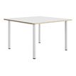 3483600857071-Table de réunion carrée ARTEFACT - 140 cm - Pieds tube - Orme-P_79433377_1-0
