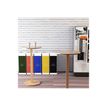 3660141221701-Mange debout WOODY - diamètre 60 cm - H110 cm - plateau blanc-P_79433398_2-1