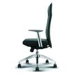 3700339877812-Fauteuil de bureau WILSON - accoudoirs fixes - appui-tête intégré - cuir noir-P_79433444_4-3