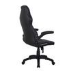 3700339883349-Fauteuil gamer RACER SPEED - accoudoirs rabattables - noir et gris-P_79433902_5-4