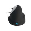 R-Go Tools - souris filaire ergonomique pour gaucher - noir et argent
