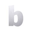 Pickup Alu Brosse - Étiquette autocollante 145 mm - Lettre B