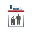 8711234005441-Pickup Home 3D - Plaque Acrylique Local poubelles - 9 x 9 cm - blanc-P_79435418_1-0