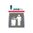 8711234005489-Pickup Home 3D - Plaque Acrylique Local poubelles - 9 x 9 cm - gris-P_79435422_1-0