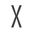 8711234018496-Pickup Home 3D Stockholm - Étiquette autocollante 90 mm - Lettre X - gris-P_79435471_1-0