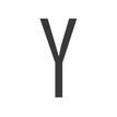 8711234018502-Pickup Home 3D Stockholm - Étiquette autocollante 90 mm - Lettre Y - gris-P_79435472_1-0