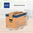 0043859607037-5 Cartons déménagement 37,5L - Bankers Box SmoothMove FastFold Fellowes-P_79435734_4-3
