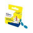 Avery - 150 Pastilles adhésives - bleu - diamètre 15 mm - boîte distributrice