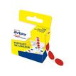 Avery - 150 Pastilles adhésives - rouge - diamètre 15 mm - boîte distributrice