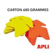 3270240229258-Apli Agipa - 25 flèches fluo non effaçables - jaune/orange - 16 x 24 cm--3