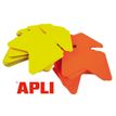 3270240239257-Apli Agipa - 25 flèches fluo non effaçables - jaune/orange - 24 x 32 cm--0