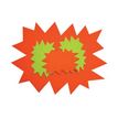 3270241159103-Apli Agipa - 10 éclatés fluo effaçables - jaune/orange - 48 x 64 cm-P_79438011_2-6
