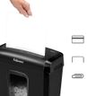 0043859743568-Fellowes Powershred 6M - destructeur de documents coupe croisée mini-cut - 6 feuilles - Corbeille 13 l--3