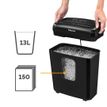 0043859743568-Fellowes Powershred 6M - destructeur de documents coupe croisée mini-cut - 6 feuilles - Corbeille 13 l--4