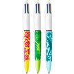 3086123542532-BIC 4 Couleurs Velours - 12 Stylos à bille 4 couleurs - corps assortis motif jungle-P_79438268_2-1