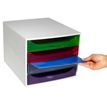 9002493424531-Exacompta Ecobox - Module de classement 4 tiroirs - gris/ arlequin transparent--3