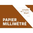 3329680938180-Pochette papier millimétré - 12 feuilles - 21 x 29,7 cm - 90 gr-P_79438475_1-0