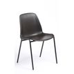 3701338800023-Chaise CHARLOTTE - pieds noirs sans accroche - marron-P_79438522_1-0