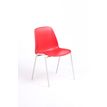 3701338800238-Chaise CHARLOTTE - pieds blancs sans accroche - rouge-P_79438536_1-0