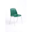 3701338800245-Chaise CHARLOTTE - pieds blancs sans accroche - vert-P_79438537_1-0