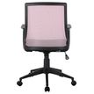 3700339883455-Fauteuil de bureau ALEX - accoudoirs fixes - Noir et rose-P_79438589_2-1