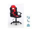 3701338800641-Fauteuil gamer FORMULE 1 - accoudoirs fixes - noir et rouge-P_79438603_1-0