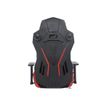 3701338800740-Fauteuil gamer ONLINE - accoudoirs réglables - enceintes intégrées - noir et rouge-P_79438613_6-5