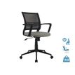 3397702203172-Fauteuil de bureau ICEBERG - accoudoirs fixes - patins et roulettes fournis - noir et gris-P_79438714_1-0