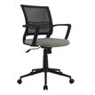 3397702203172-Fauteuil de bureau ICEBERG - accoudoirs fixes - patins et roulettes fournis - noir et gris-P_79438714_2-1