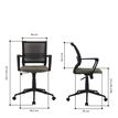 3397702203172-Fauteuil de bureau ICEBERG - accoudoirs fixes - patins et roulettes fournis - noir et gris-P_79438714_9-8