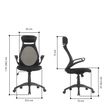3397703298948-Fauteuil de bureau THEMIS - accoudoirs rabattables - appui-tête intégré - noir-P_79438715_11-10