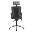 3397704690161-Fauteuil de bureau MOLITOR - accoudoirs fixes - appui-tête réglable - noir et gris-P_79438717_4-3