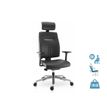 3660916038152-Fauteuil de bureau NOVE+ - accoudoirs réglables - appui-tête réglable - cuir noir-P_79438784_1-0