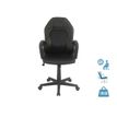 3397702728200-Fauteuil de bureau BOGOTA - accoudoirs fixes - noir avec surpiqûres jaunes-P_79438790_1-0