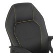 3397702728200-Fauteuil de bureau BOGOTA - accoudoirs fixes - noir avec surpiqûres jaunes-P_79438790_4-3