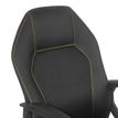 3397702728200-Fauteuil de bureau BOGOTA - accoudoirs fixes - noir avec surpiqûres jaunes-P_79438790_6-5
