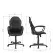 3397702728200-Fauteuil de bureau BOGOTA - accoudoirs fixes - noir avec surpiqûres jaunes-P_79438790_8-7