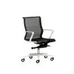 2012349447178-Fauteuil de bureau X-LIGHT - accoudoirs fixes - dossier bas - noir base blanche-P_79439443_2-1