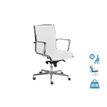 Fauteuil de bureau ACER+2 - dossier bas - accoudoirs fixes - blanc