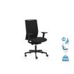 Fauteuil de bureau ergonomique ATIKA - accoudoirs en option - appui-tête non inclus - noir