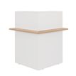 Banque d'accueil en angle à 90° FOCUS - L74/85 x H74/108 x P74/85 - Hêtre