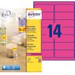 3266550263112-Avery - 350 Étiquettes amovibles rose fluo - 99,1 x 38,1 mm - Impression laser - réf L736-P_79439695_1-0